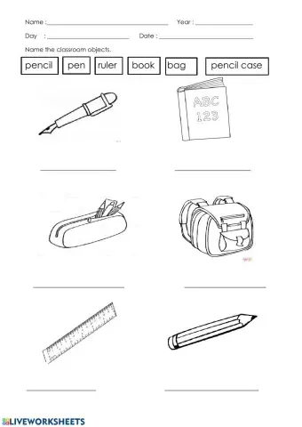 Classroom objects