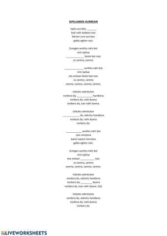 Ispiliaren aurrean ok