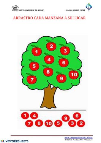 ARRASTRO CADA MANZANA A SU LUGAR