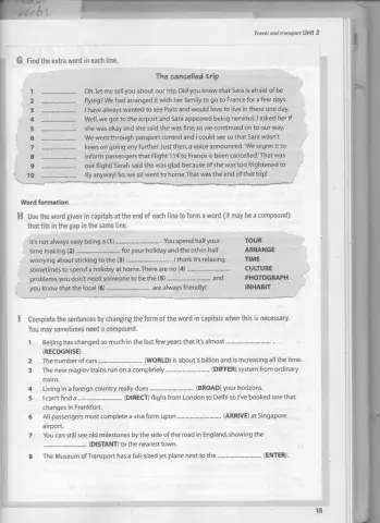 Travel and transport