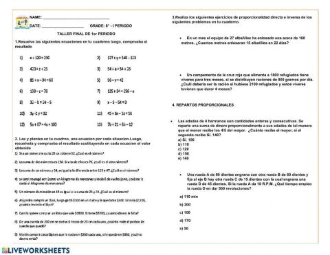 TALLER FINAL DE 1er PERIODO