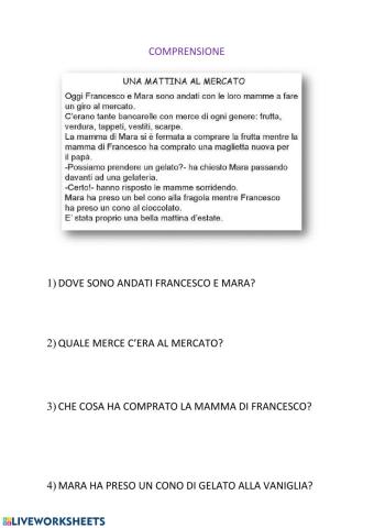 Comprensione del testo