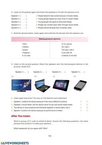 Grade 10 Theme 8 Digital Era Page 105