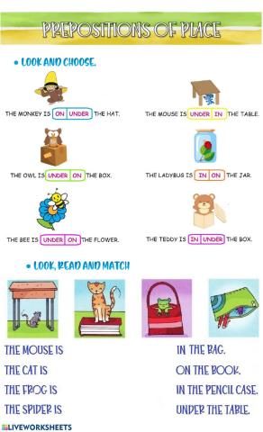 Prepositions of Place