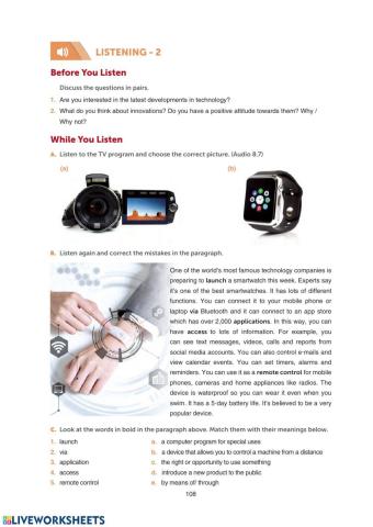 Grade 10 Theme 8 Digital Era SB Page 108