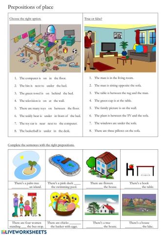 Prepositions of place