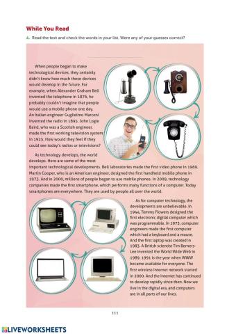 Grade 10 Theme 8 Digital Era SB Pages 111-112