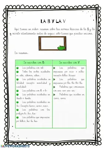 B y v (primera parte)