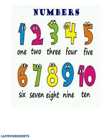 Numbers 1-10 audio 1º