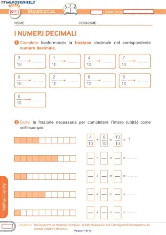 Frazioni e numeri decimali