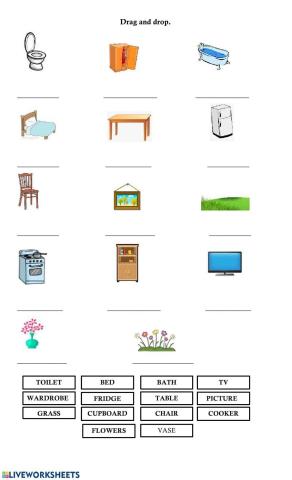 Objects in the house