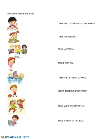 What are the students doing?