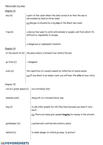 Treasure Island - Chapters 13,14,15