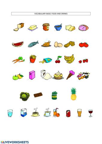 Basic food and drinks