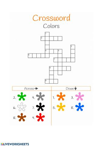 Crossword colours