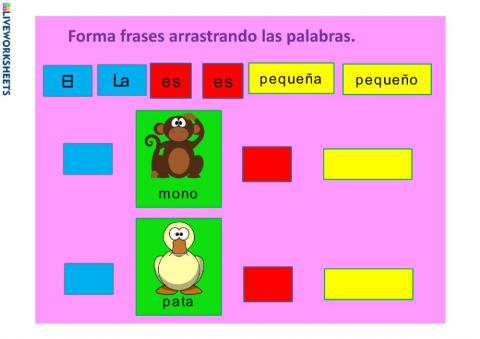 Animales genero y adjetivo