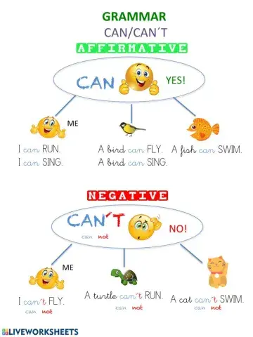 Grammar lesson can-can-t