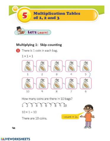 Multiplying 1: Skip Counting