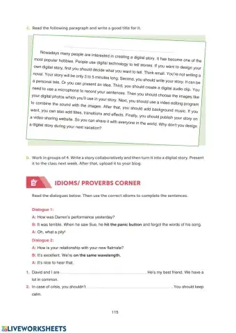 Grade 10 Theme 8 Digital Era SB Page 115