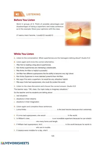 Grade 10 Theme 9 Modern Heroes and Heroines SB Page  120