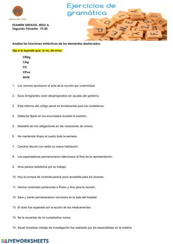 Sintaxis coordinada y yuxtapuesta