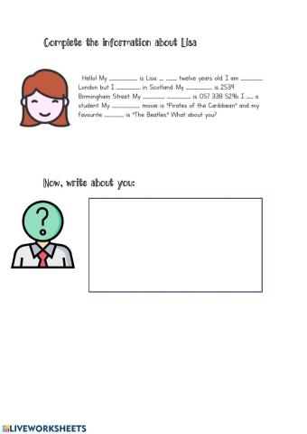 Introduce yourself-personal information