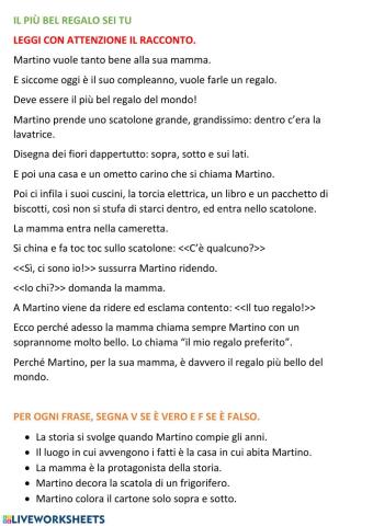 Comprensione del testo