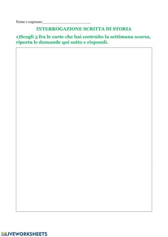 Interrogazione scritta