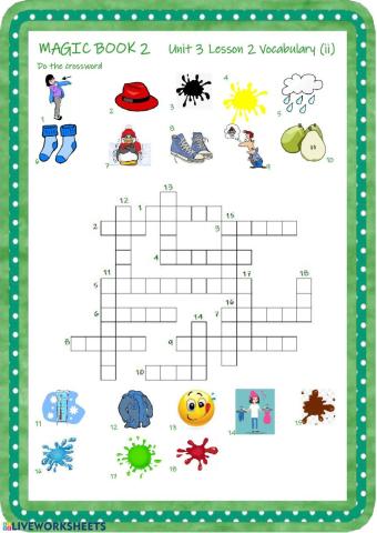 Magic Book 2 Unit 3 Lesson 2 Vocabulary