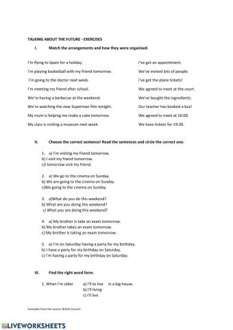 Talking about the future