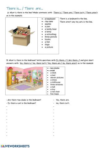 There is - There are