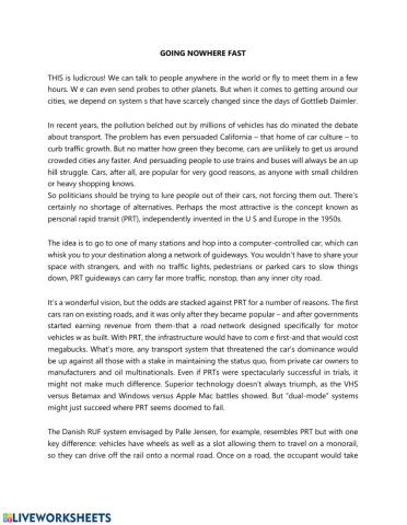 Ielts sucess les 1 going nowhere fast