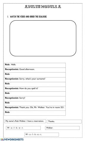 Complete the dialogue