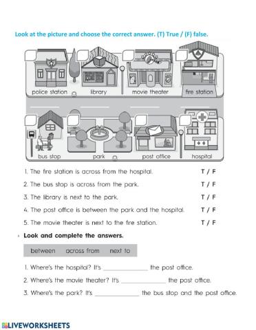 Prepositions of place