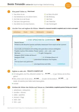 Vokabeltraining Lektion 26