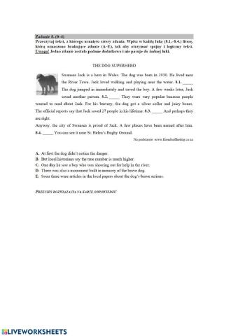 Egzamin ósmoklasusty próbny 2020 cześć 2