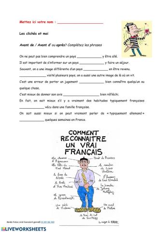 Les structures à l'infinitif