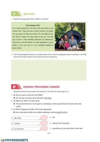 Grade 10 Theme 10 Shopping SB Page 141