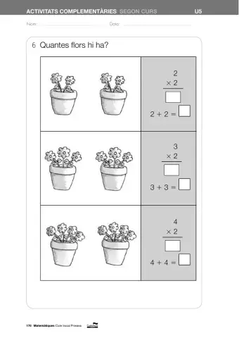 Multiplicacions, iniciació.