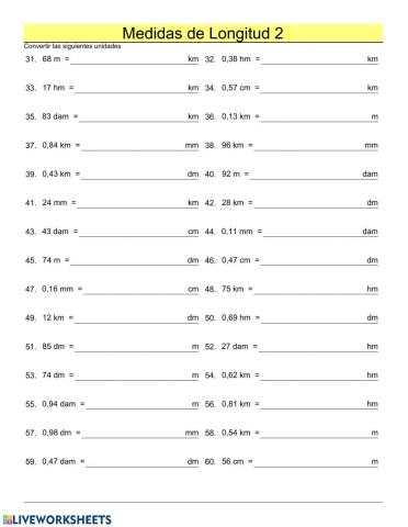 Medidas de Longitud 2