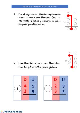 Introducción suma con llevadas
