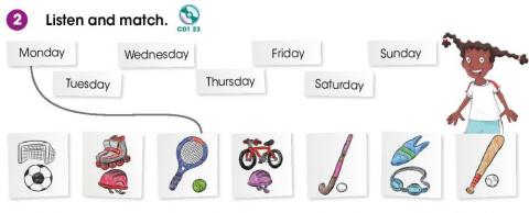 Sports and days of the week