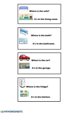 Objects in the house