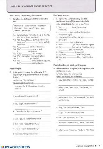 PAST SIMPLE PAST CONTINUOUS -BKLET PAGE 3