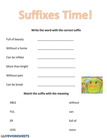 Suffixes