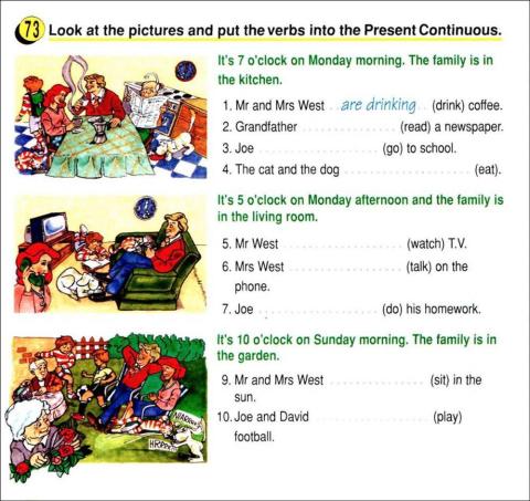 Present continuous 1