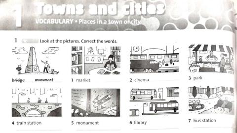 Places in a town