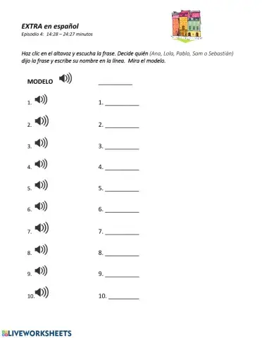 EXTRA en español, episodio 4:  14:28 -24:28 minutos