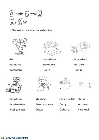 Simple present, my day