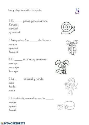 Ortografía c, qu, h